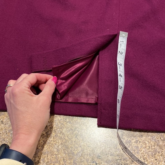 NWT Savannah Plum Purple Wool Skirt With Flaws 16 Petite - Picture 10 of 16